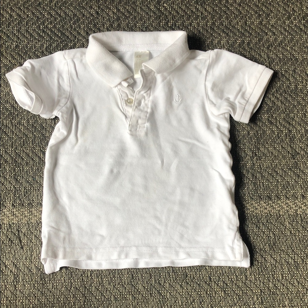 H&M White Boys Polo Shirt